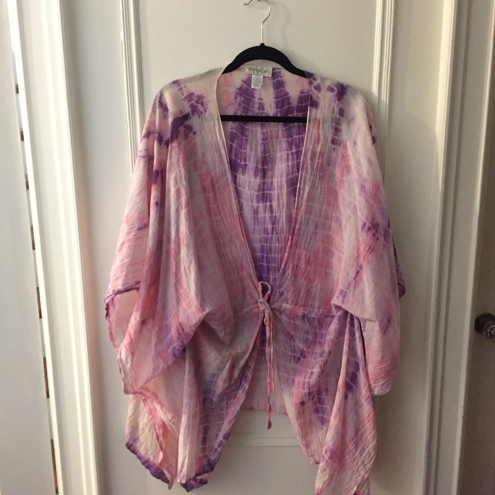 Martha Rey Tie Dye Beach Kaftan/Cover Up Medium